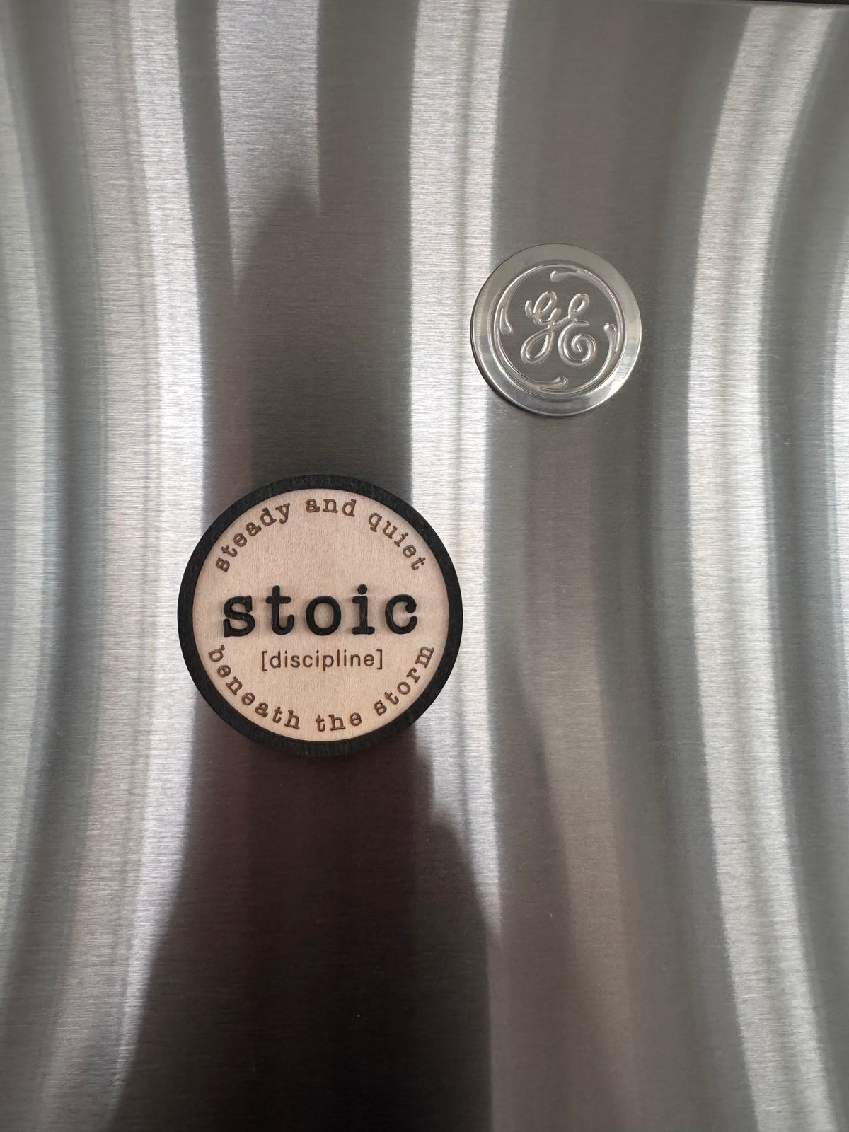Stoic – Inspirational Handcrafted Wooden Magnet