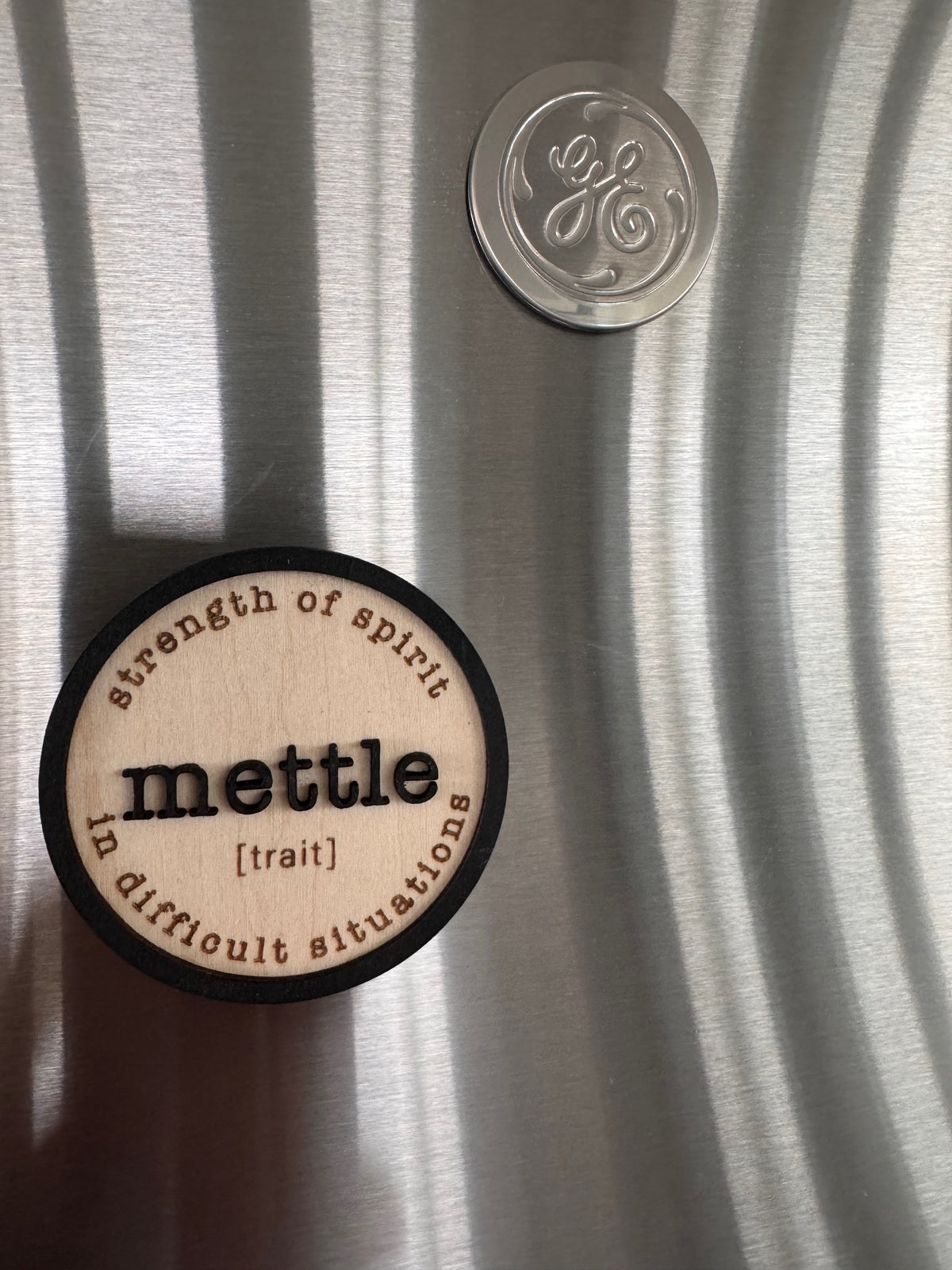 Mettle – Inspirational Handcrafted Wooden Magnet