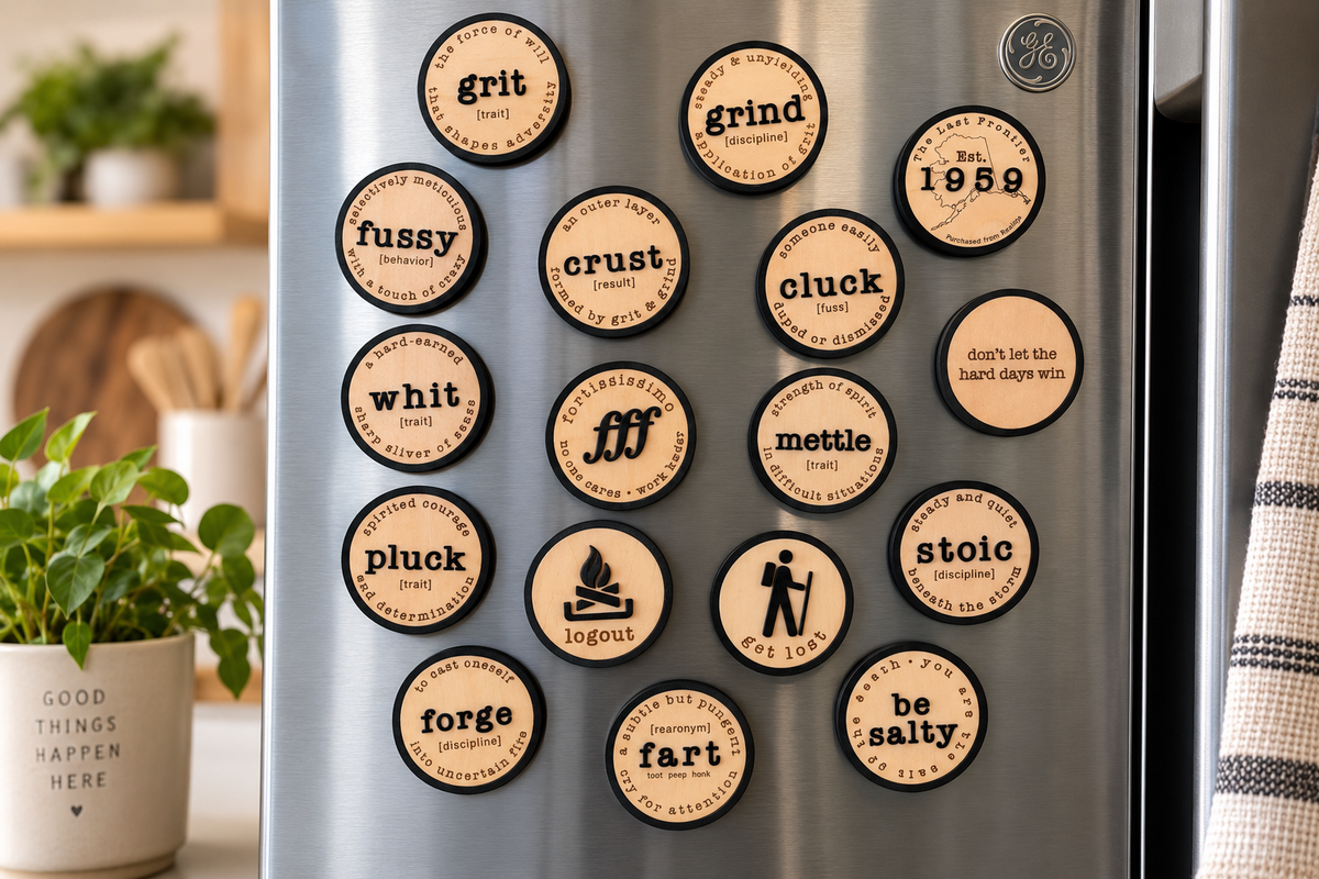 Handcrafted Wooden Magnets