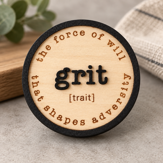 Grit – Handcrafted Wooden Magnet