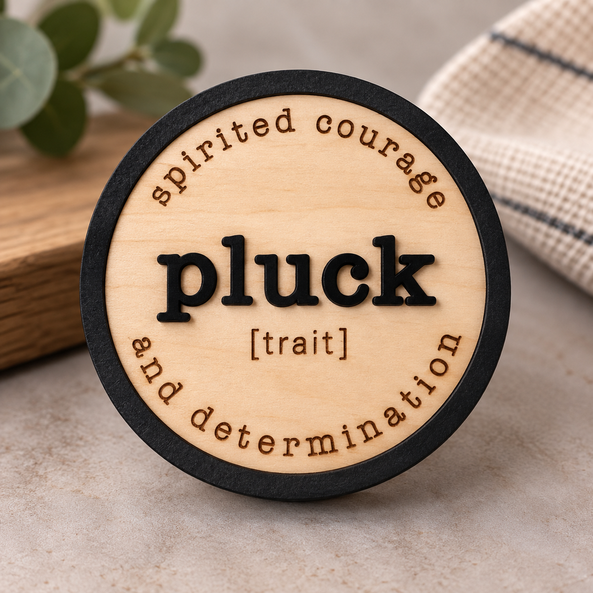 Pluck – Inspirational Handcrafted Wooden Magnet