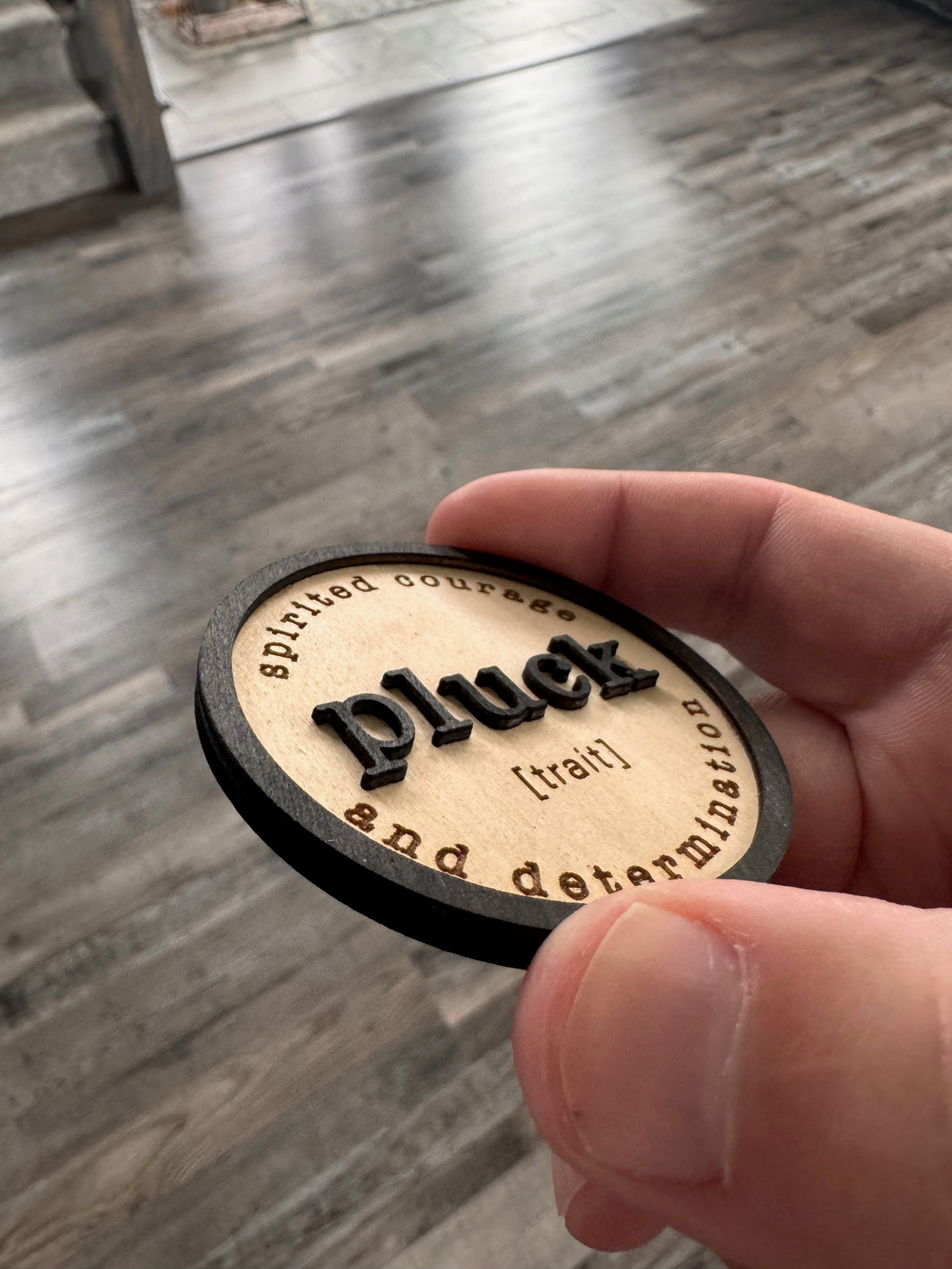 Pluck – Inspirational Handcrafted Wooden Magnet