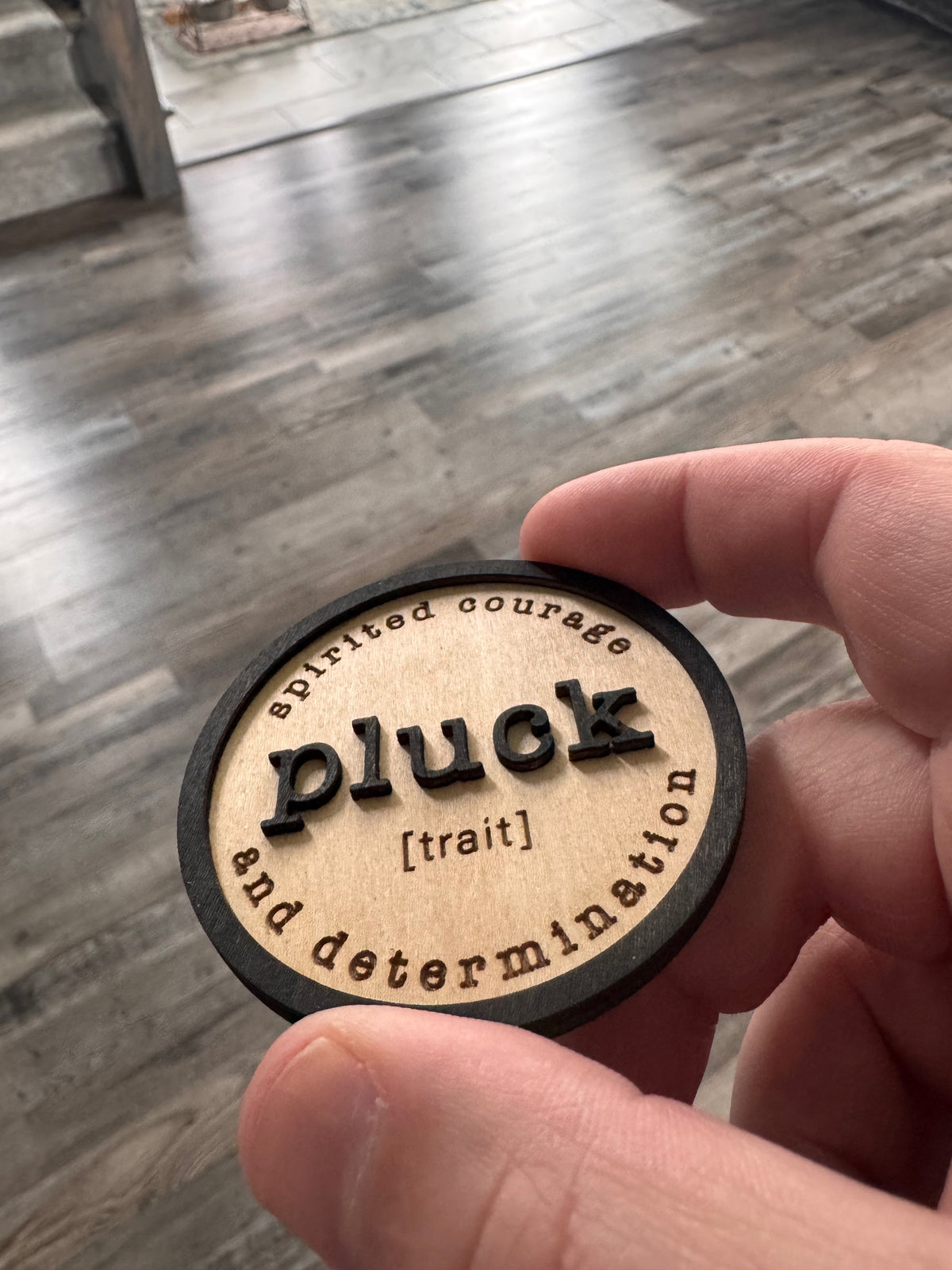 Pluck – Inspirational Handcrafted Wooden Magnet