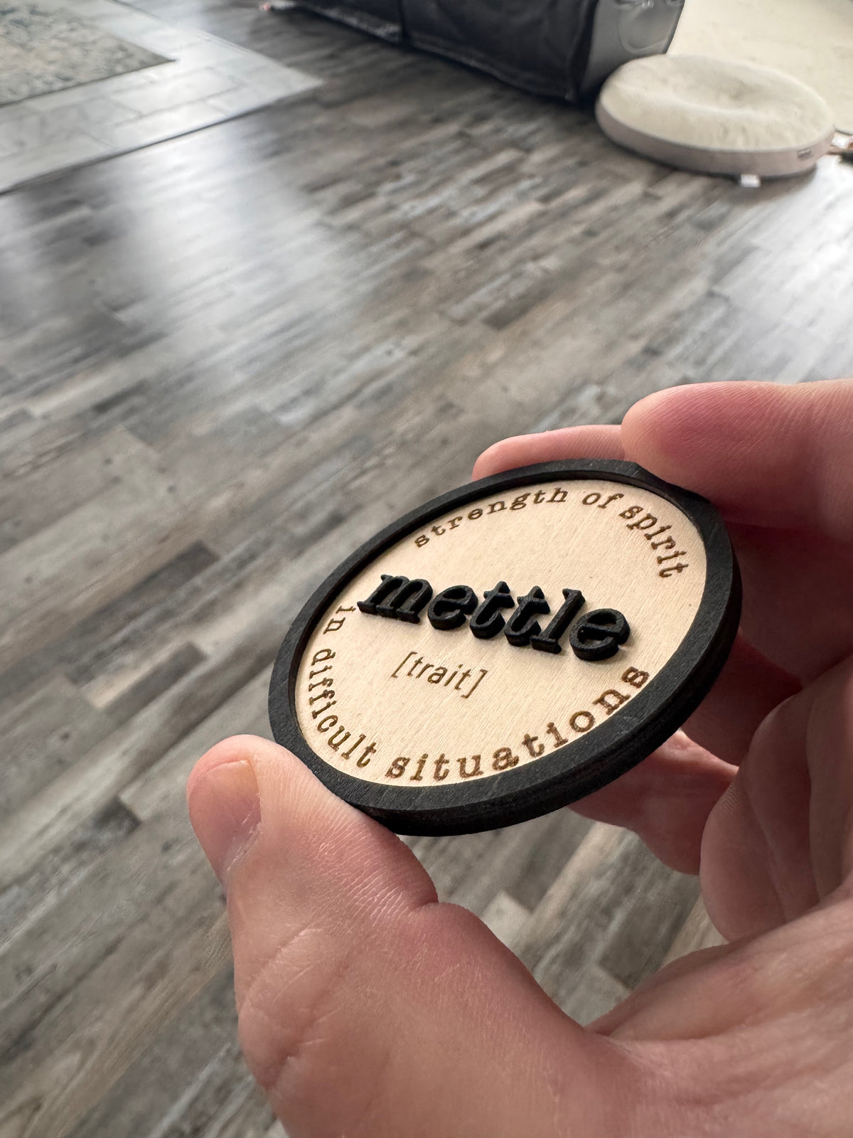 Mettle – Inspirational Handcrafted Wooden Magnet